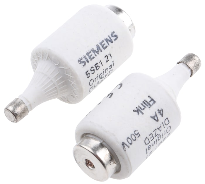 Siemens 4A DII Diazed Fuse, E27 Thread Size, gG, 500V ac