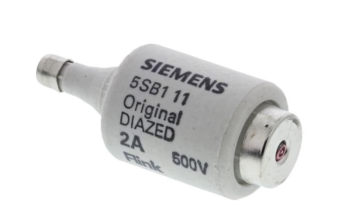 Siemens 2A DII Diazed Fuse, E27 Thread Size, gG, 500V ac