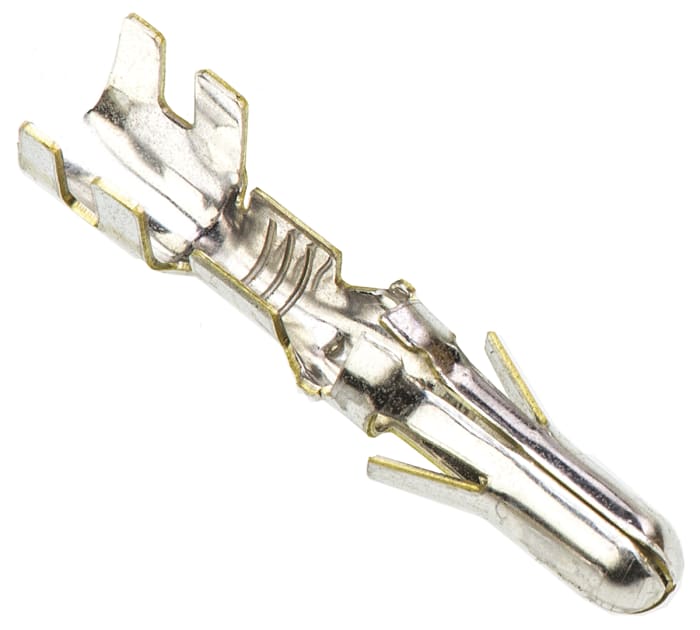 TE Connectivity 0.140 Mate-N-LOK Series Male Crimp Terminal, 20AWG Min, 14AWG Max