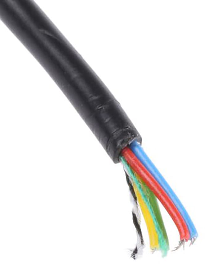 RS PRO Data Cable, 4 Cores, 0.055 mm², Unscreened, 30 AWG, 100m