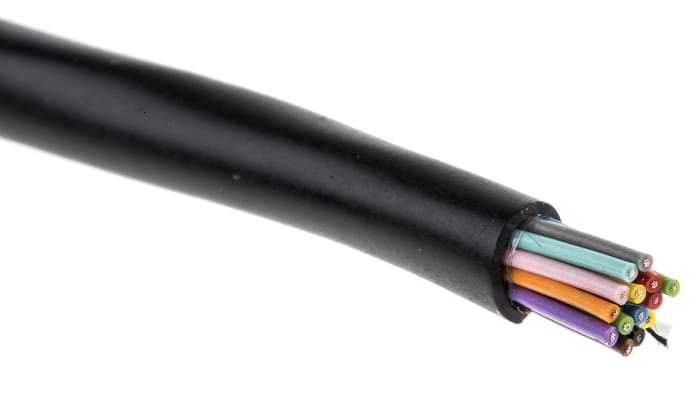 RS PRO Data Cable, 15 Cores, 0.055 mm², Unscreened, 30 AWG, 100m