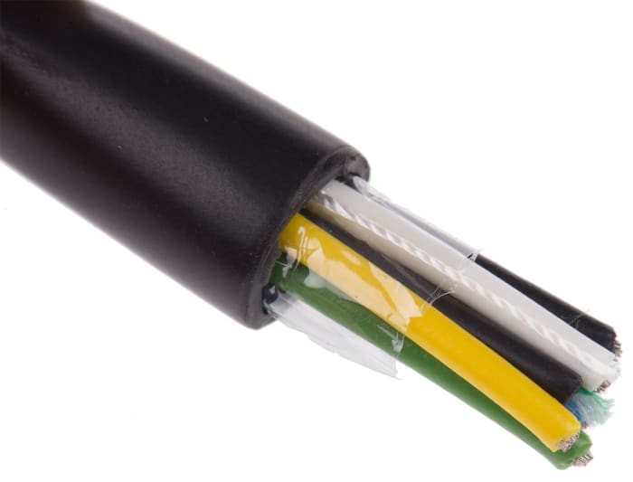 Câble de données RS PRO, 6x 0,5 mm² 20 AWG, Non blindé, 100m