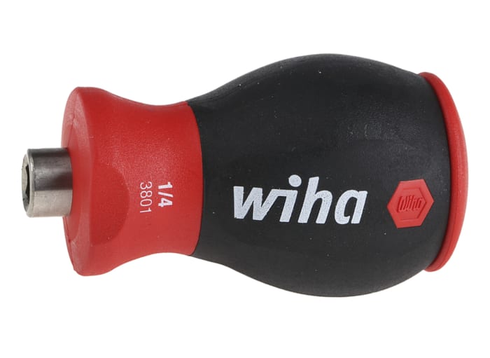 Juego de destornilladores intercambiables con mango corto Wiha Tools de 6 piezas, tipo de punta Phillips; Ranurado