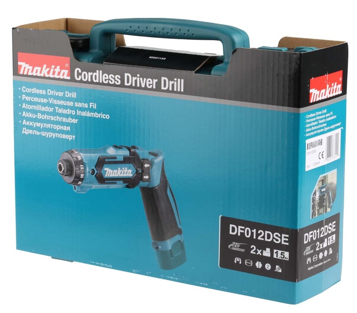 Makita DF012DSE 7.2V Electric Screwdriver, Euro Plug