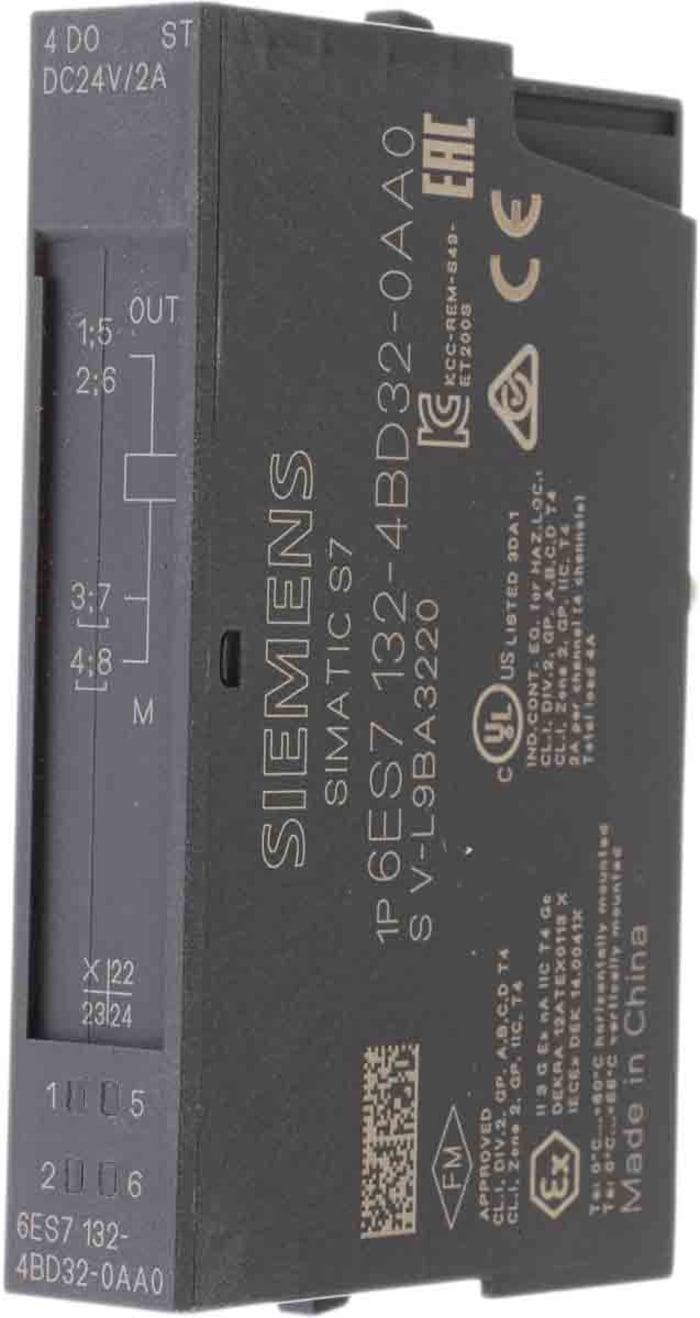 Siemens 6AG1 Series PLC I/O Module for Use with SIMATIC ET 200S Series, Digital, 24 V