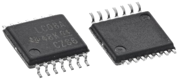 Texas Instruments SN74LVC08APWR, Dörtlü, 2-Girişli AND Lojik Kapı, 1,65 → 3,6 V, 14-Pinli TSSOP