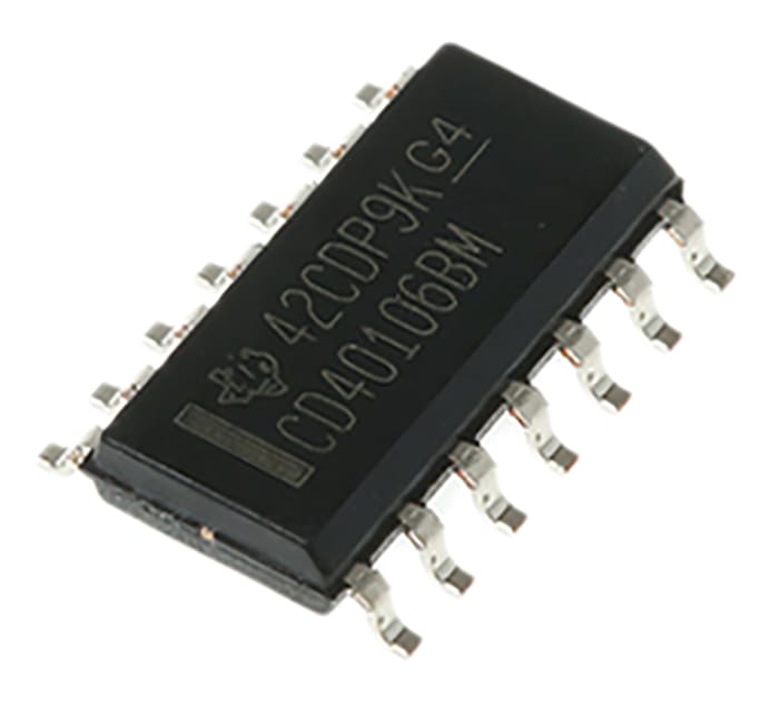 Texas Instruments CD40106BM Hex Schmitt Trigger Inverter, 14-Pin SOIC