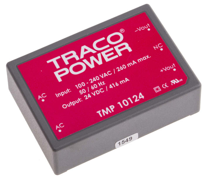 TRACOPOWER TMP 10124 Встроенный источник питания в закрытом корпусе SMPS