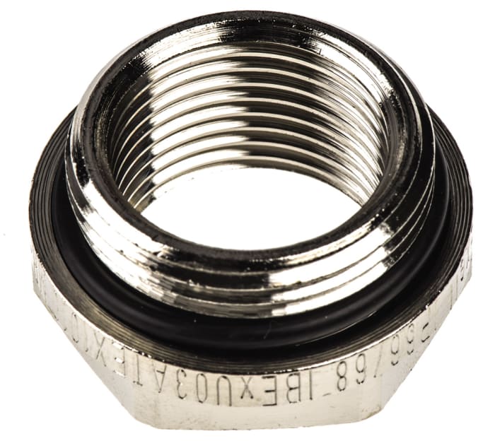 52104572 Lapp Lapp M25 → M20 Cable Gland Adapter, Nickel Plated Brass