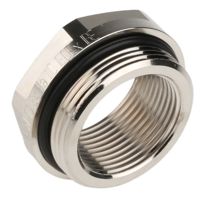 Reductor de rosca para prensaestopas, Lapp, Reductor, Metálico, Latón Chapado en Níquel, IP68, M32 → M25 ATEX