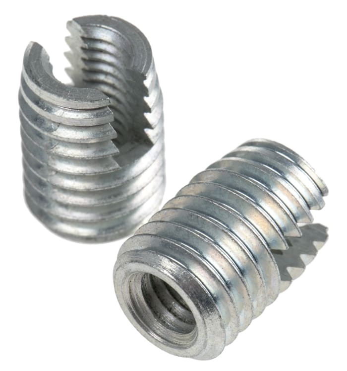 56000000080/01 Böllhoff Böllhoff Galvanised, M6 Steel Threaded Insert