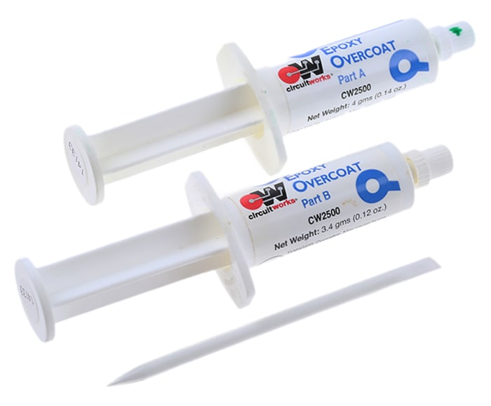 Barniz Verde Chemtronics CW2500, para Protección contra cortocircuitos y arco, Jeringa 12 g