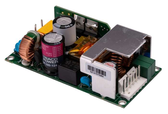 TRACOPOWER Switching Power Supply, TOP 100-124, 24V dc, 4.2A, 100W, 1 Output, 187 → 264 V ac, 90 → 132 V