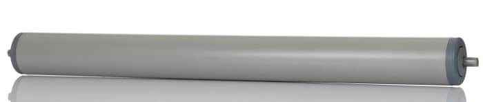 Bosch Rexroth Plastic Round Conveyor Roller Conveyor Roller 40 mm Dia. x 425 mm L, Galvanised Steel 150 N, 8 mm Spindle,