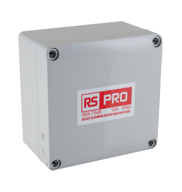 RS PRO Trace Heating Junction Box 75mm x 125mm x 125mm