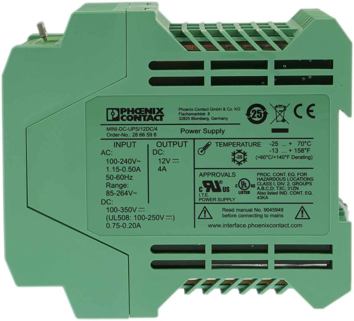 2866598 Phoenix Contact Phoenix Contact DIN Rail UPS Uninterruptible