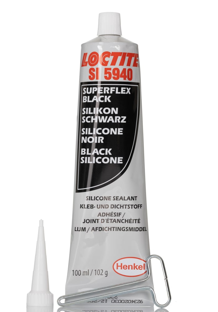 Loctite 5940 Siyah Silikon Mastik (Macun) 100 ml Tüp, Sızdırmazlık Uygulamaları İçin, Maksimum +200°C