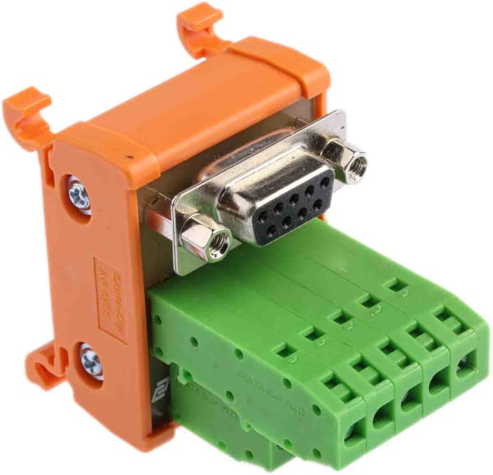 RS PRO 9-Contact Female Interface Module, D-sub Connector, DIN Rail Mount, 1.5A