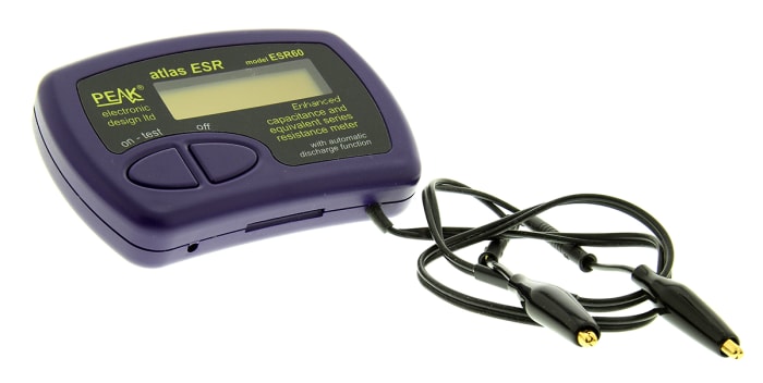 Pont RLC portatif Peak Electronic Design, ESR60, cap. max 22000μF, résistance max 20 Ω
