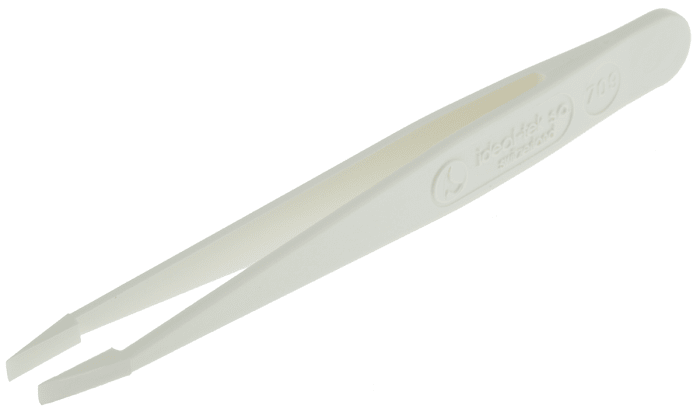 Idealtek 115 mm, Plastic, Fine; Flat, ESD Tweezers