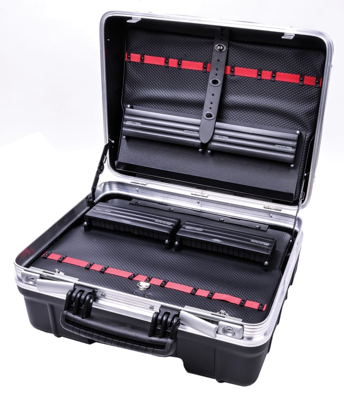 Caja para herramientas GT Line, Negro, Plástico, Maletín de herramientas, 465 x 352 x 255mm