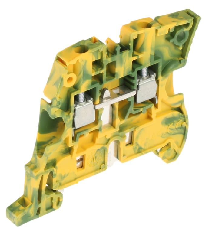 Entrelec 1SNK505150R0000 ZS4 Series Green/Yellow, 4mm², Screw Termination, ATEX