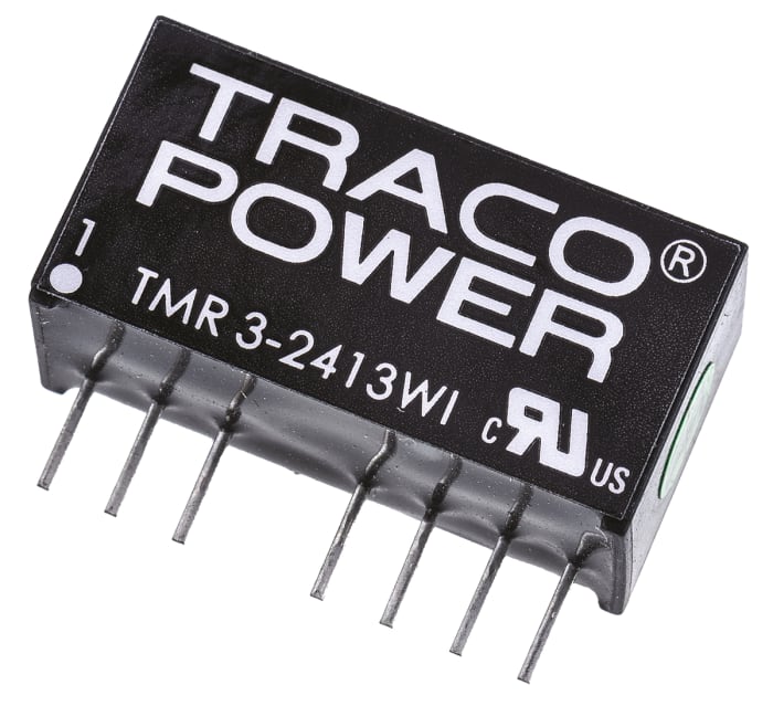 TRACOPOWER TMR 3WI DC-DC Converter, 15V dc/ 200mA Output, 9 → 36 V dc Input, 3W, Through Hole, +85°C Max Temp