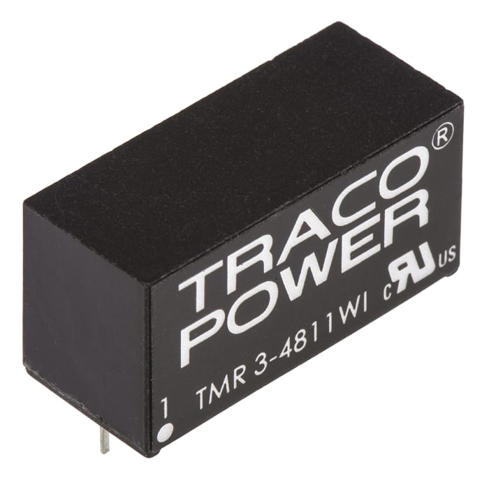 DC-DC převodník 3W, výstup: 5V dc 600mA 1.5kV dc, Vin 18 → 75 V DC