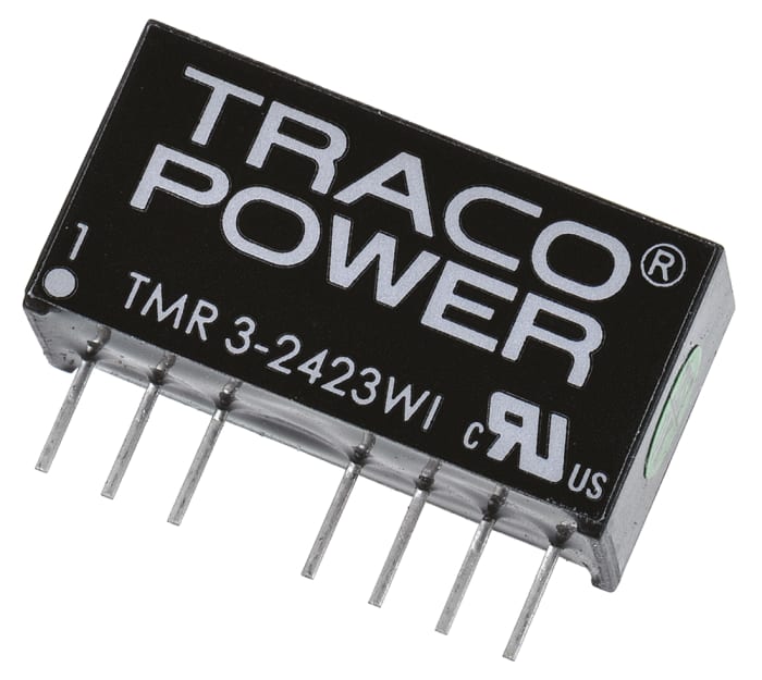 TRACOPOWER TMR 3WI DC-DC Converter, ±15V dc/ ±100mA Output, 9 → 36 V dc Input, 3W, Through Hole, +85°C Max Temp