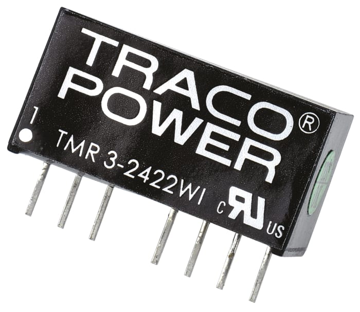 TRACOPOWER TMR 3WI DC-DC Converter, ±12V dc/ ±125mA Output, 9 → 36 V dc Input, 3W, Through Hole, +85°C Max Temp
