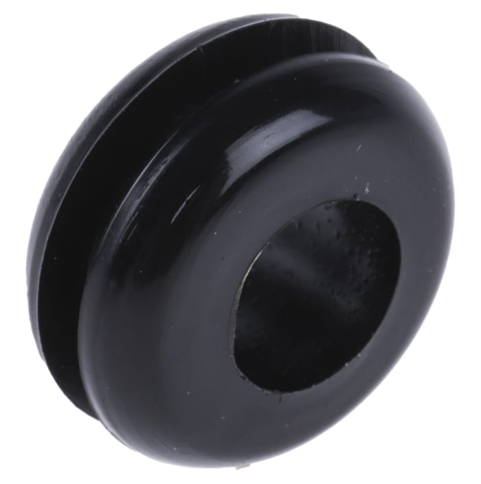 Passe-câble RS PRO, Ø câble maximum 6.4mm, Ø découpe 10mm, panneau 1.7mm maximum, en PVC