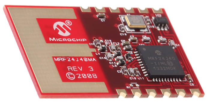 Vysílač Zigbee MRF24J40MA-I/RM O-QPSK, počet kolíků: 12, Modul