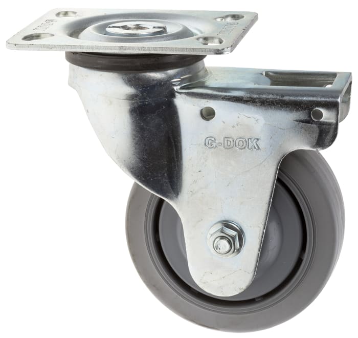 RS PRO Swivel Castor Wheel, 75kg Capacity, 100mm Wheel