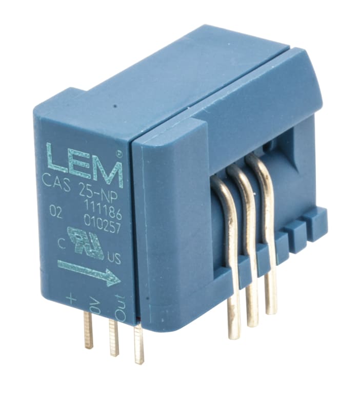 LEM CAS Series Current Transformer, 25A Input, 25:1, 5.25 V
