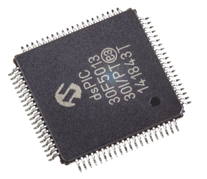 dsPIC30F5013-30I/PT Microchip dsPIC30F, 16bit Digital Signal Processor 30MIPS 1.024 kB, 66 kB Flash 80-Pin TQFP