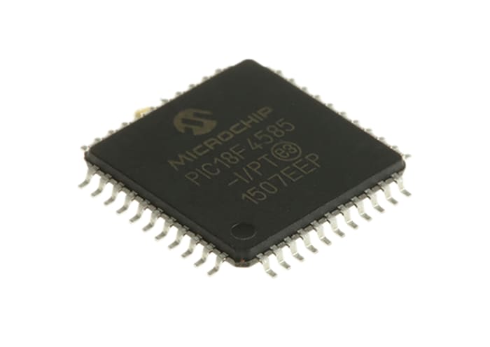 Microchip, 8bit PIC, PIC18F Microcontroller, 40MHz, 1.024 kB, 48 kB Flash, 44-Pin TQFP