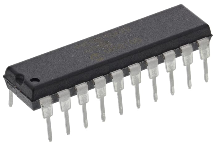 Microchip, 8bit PIC, PIC18F Microcontroller, 64MHz, 8 kB, 256 B Flash, 20-Pin PDIP