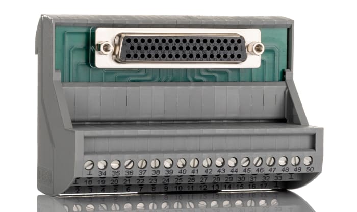 Phoenix Contact 50-Contact Female Interface Module, D-sub Connector, DIN Rail, 2A