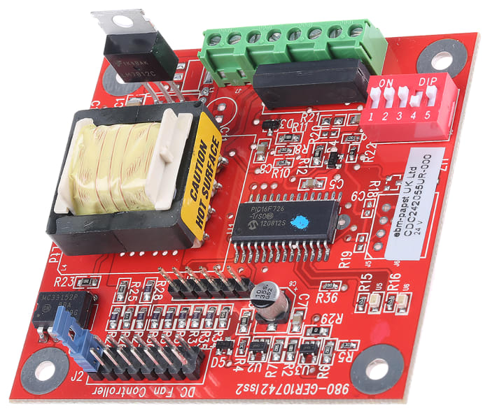 ebm-papst Fan Speed Controller for Use with ebm-papst 2-wire and 3-wire DC fans, 24 V dc, 37mA Max, Variable