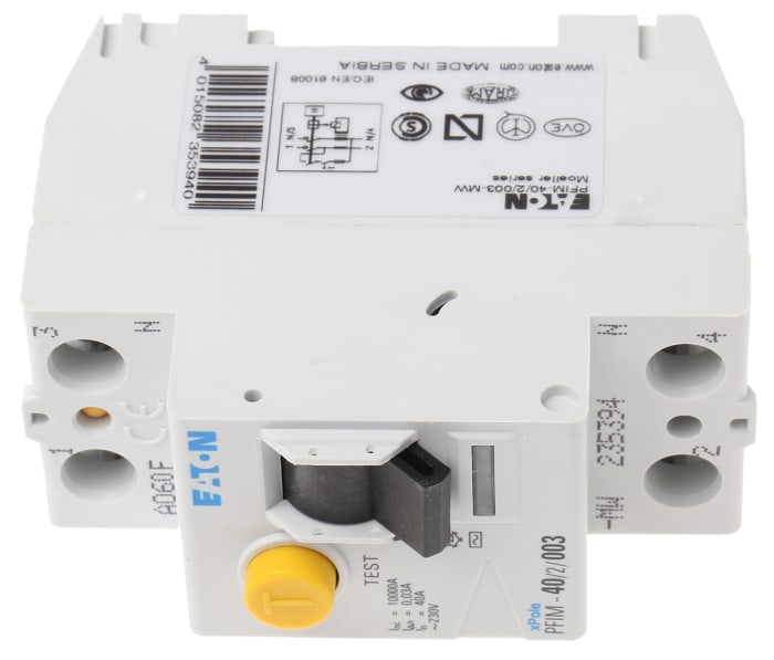 Eaton RCCB, 40A, 1+N Pole, 30mA, Type AC