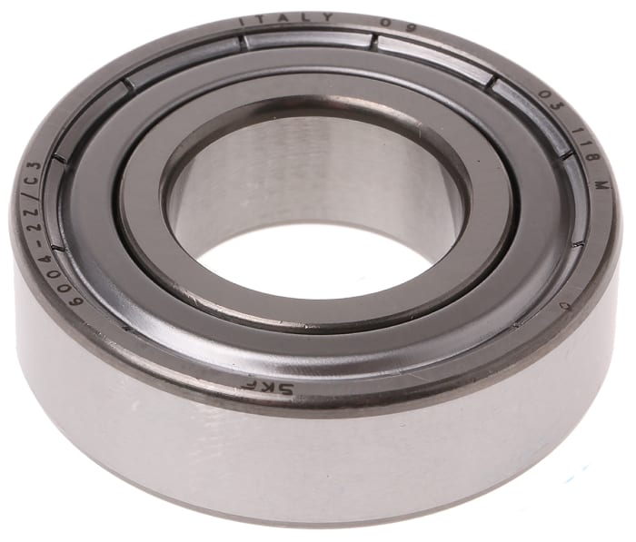 SKF 6004-2Z/C3 Single Row Deep Groove Ball Bearing- Both Sides Shielded 20mm I.D, 42mm O.D