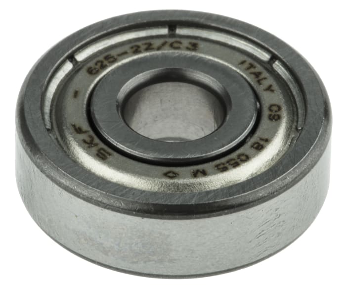 SKF, Sabit Bilyalı Rulman, 625-2Z/C3, İç Çap: 5mm, Dış Çap: 16mm