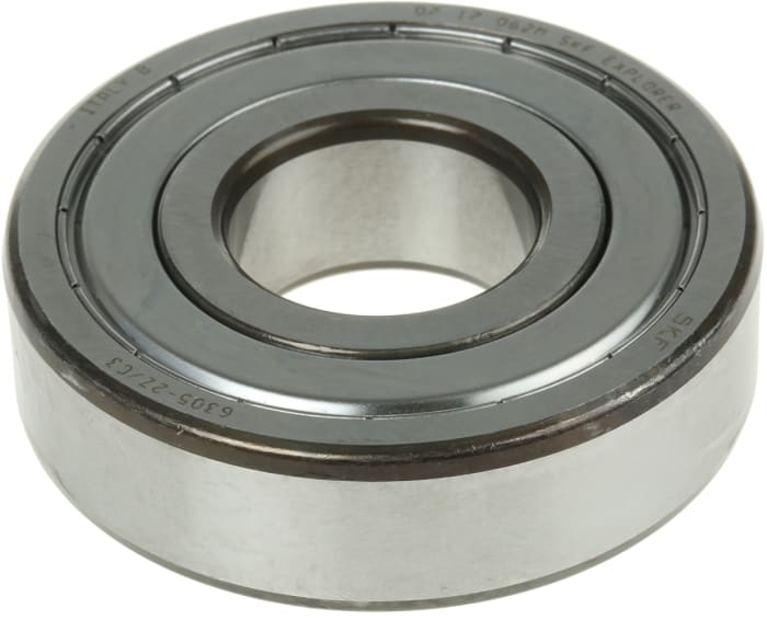 SKF 6305-2Z/C3 Single Row Deep Groove Ball Bearing- Both Sides Shielded 25mm I.D, 62mm O.D