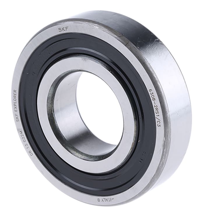 SKF, Sabit Bilyalı Rulman, 6308-2RS1/C3, İç Çap: 40mm, Dış Çap: 90mm