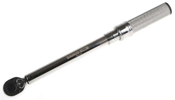 Llave dinamométrica de disparo Bahco de 20 → 100Nm, long. 406 mm, accionador Cuadrado de 3/8 plg