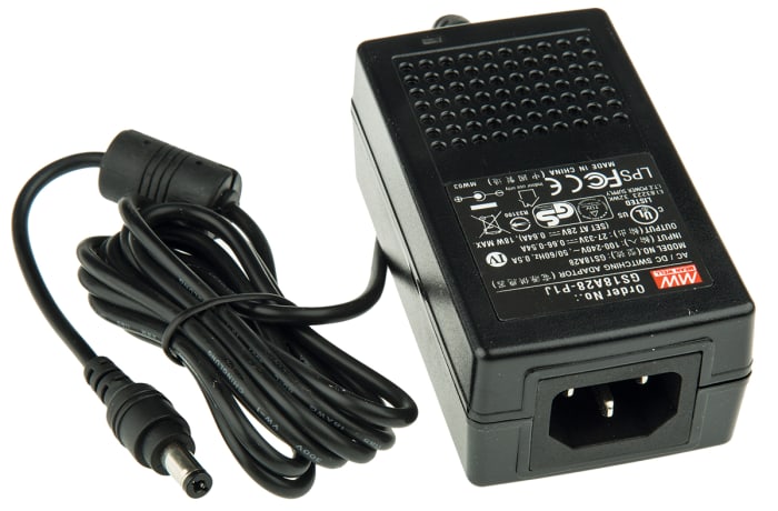 Power Supply,Desk Top,CEC,28V,0.64A,18W