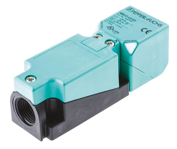 Pepperl + Fuchs Inductive Block Proximity Sensor, 20 mm Detection, NPN NO, 10 → 30 V dc