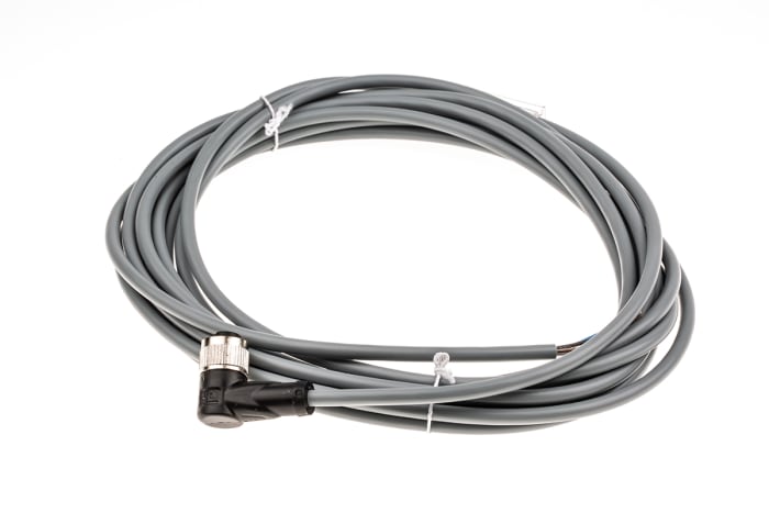 Pepperl + Fuchs Right Angle Female 4 way M12 to Unterminated Sensor Actuator Cable, 5m