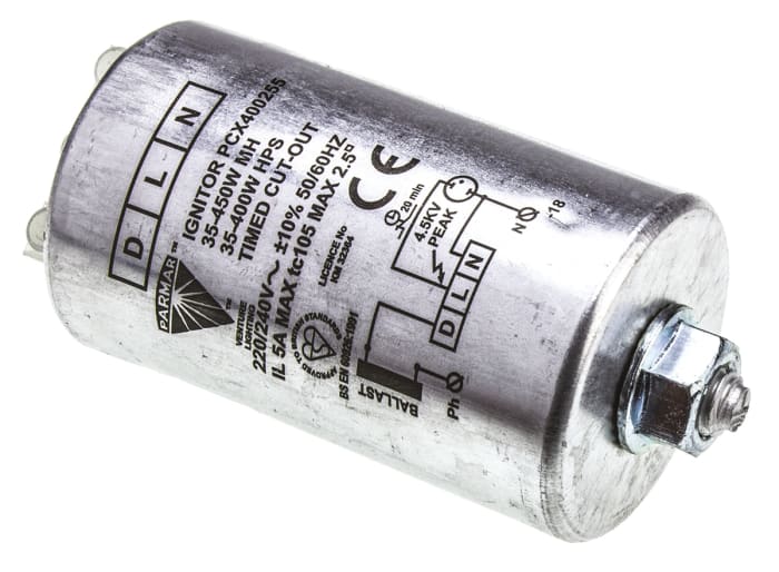 PCX400255 Parmar 35 → 400 W Lighting Ignitor, Ceramic MH, HPS, Metal