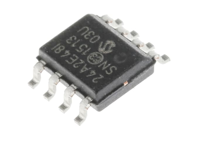 Microchip 24AA02E48-I/SN, 2kbit Serial EEPROM Memory, 900ns 8-Pin SOIC Serial-I2C